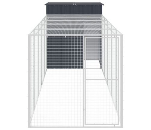 Vistu Būris, 165X659X181 Cm, Cinkots Tērauds, Pelēks Vidaxl
