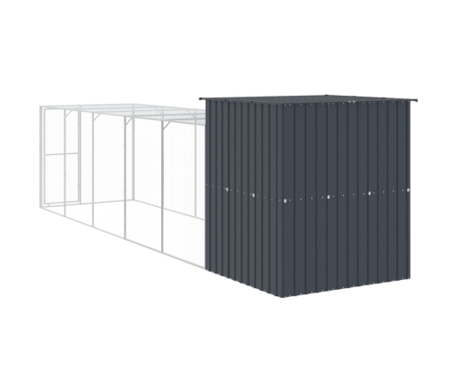 Vistu Būris, 165X659X181 Cm, Cinkots Tērauds, Pelēks Vidaxl