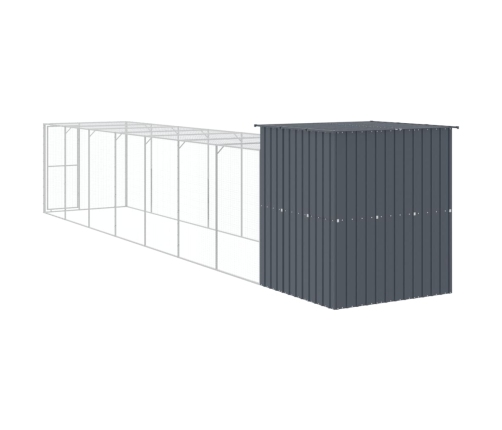 Vistu Būris, 165X863X181 Cm, Cinkots Tērauds, Pelēks Vidaxl