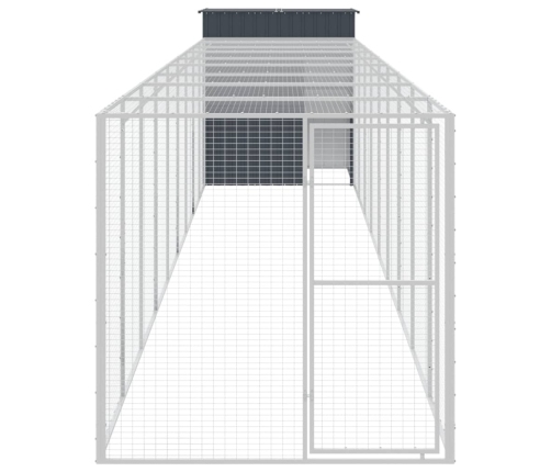 Vistu Būris, 165X1067X181 Cm, Cinkots Tērauds, Pelēks Vidaxl