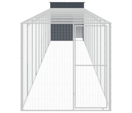 Vistu Būris, 165X1271X181 Cm, Cinkots Tērauds, Pelēks Vidaxl