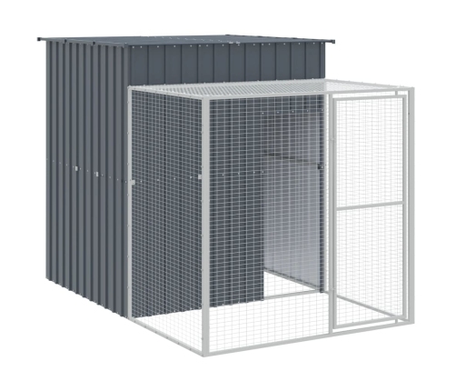 Vistu Būris, 165X1271X181 Cm, Cinkots Tērauds, Pelēks Vidaxl