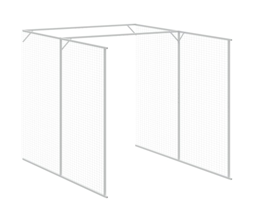 Vistu Būris, 165X1271X181 Cm, Cinkots Tērauds, Pelēks Vidaxl