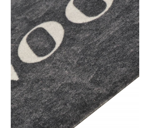 vidaXL virtuves paklājs, mazgājams, ar uzrakstu, 45x150 cm, samts