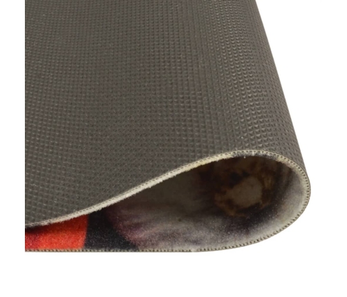 vidaXL virtuves paklājs, mazgājams, vīna un ēdiena apdruka, 60x180 cm