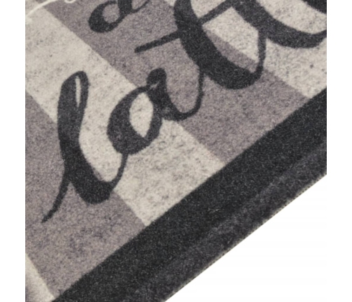 vidaXL virtuves paklājs, mazgājams, ar uzrakstu, 45x150 cm, samts