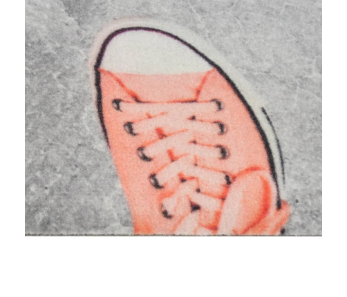 vidaXL virtuves paklājs, mazgājams, ar uzrakstu, 60x300 cm, samts