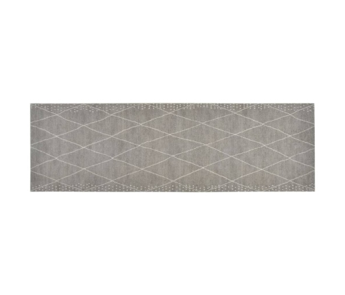 vidaXL virtuves paklājs, mazgājams, rombu apdruka, 60x180 cm, samts