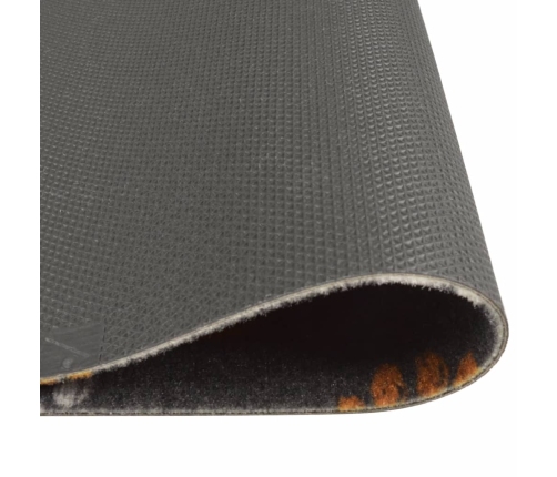 vidaXL virtuves paklājs, mazgājams, ķepu apdruka, 60x180 cm, samts