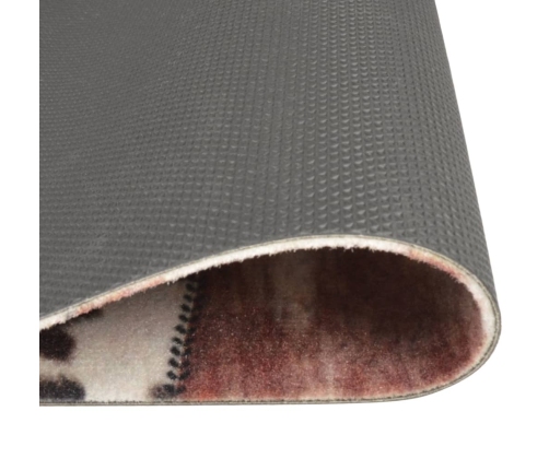 vidaXL virtuves paklājs, mazgājams, dzīvnieku āda, 45x150 cm, samts