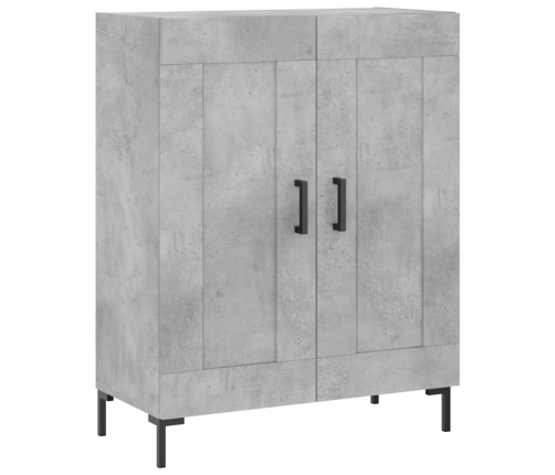 vidaXL augstais skapis, pelēks, 69,5x34x180 cm, inženierijas koks
