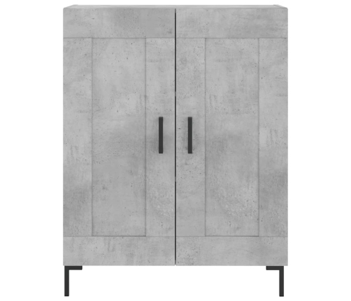 vidaXL augstais skapis, pelēks, 69,5x34x180 cm, inženierijas koks
