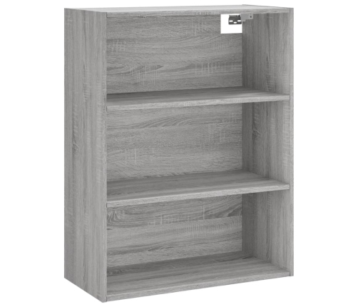 vidaXL augstais skapis, pelēks, 69,5x34x180 cm, inženierijas koks