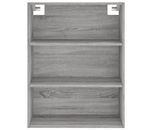 vidaXL augstais skapis, pelēks, 69,5x34x180 cm, inženierijas koks