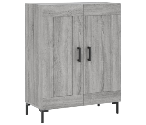 vidaXL augstais skapis, pelēks, 69,5x34x180 cm, inženierijas koks