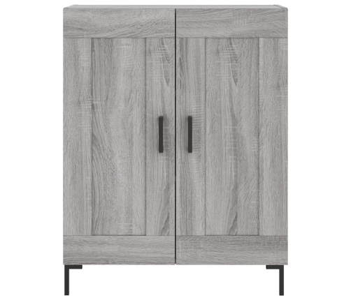 vidaXL augstais skapis, pelēks, 69,5x34x180 cm, inženierijas koks