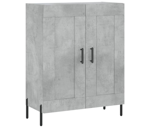 vidaXL augstais skapis, pelēks, 69,5x34x180 cm, inženierijas koks
