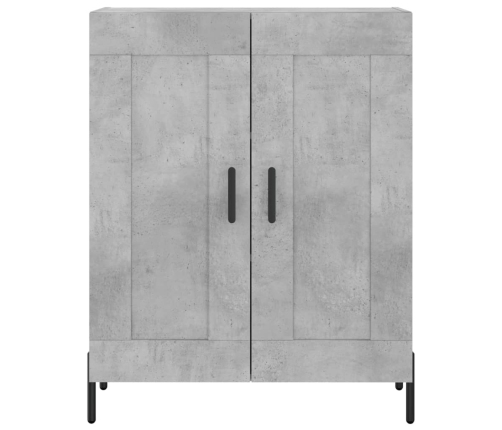 vidaXL augstais skapis, pelēks, 69,5x34x180 cm, inženierijas koks