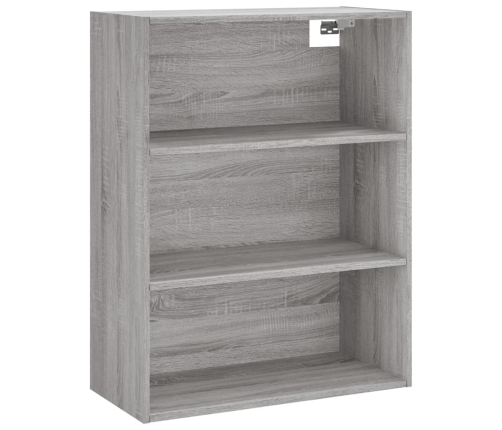 vidaXL augstais skapis, pelēks, 69,5x34x180 cm, inženierijas koks