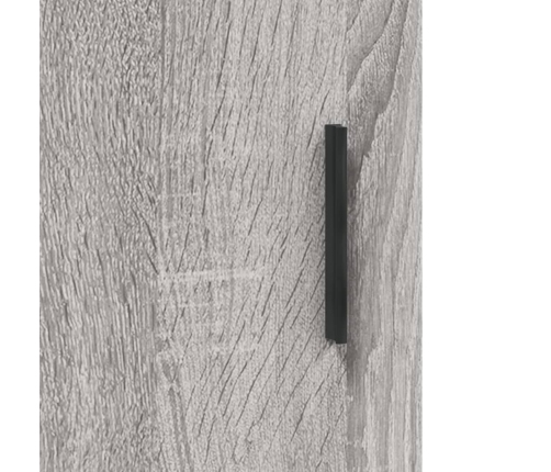 vidaXL augstais skapis, pelēks, 69,5x34x180 cm, inženierijas koks