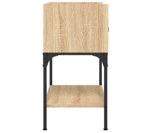 vidaXL naktsskapītis, ozolkoka, 40,5x31x60 cm, inženierijas koks