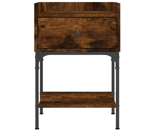 vidaXL naktsgaldiņš, ozolkoka, 40,5x31x60 cm, inženierijas koks