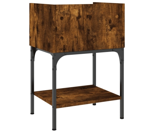 vidaXL naktsgaldiņš, ozolkoka, 40,5x31x60 cm, inženierijas koks