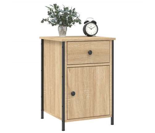 vidaXL naktsskapīši, 2 gb., koka krāsa, 40x42x60 cm, inženierijas koks