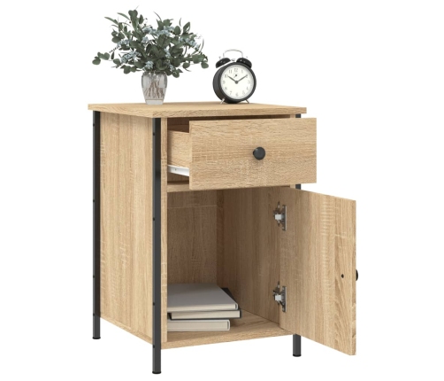 vidaXL naktsskapīši, 2 gb., koka krāsa, 40x42x60 cm, inženierijas koks