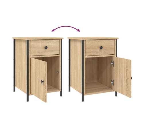 vidaXL naktsskapīši, 2 gb., koka krāsa, 40x42x60 cm, inženierijas koks