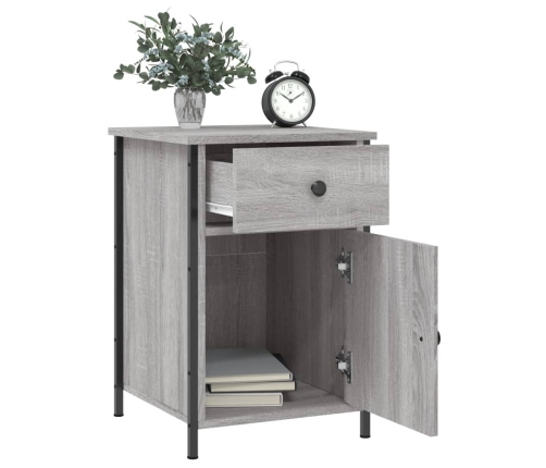 vidaXL naktsskapīši, 2 gab., pelēcīgi, 40x42x60 cm, inženierijas koks