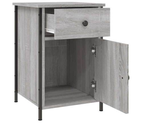 vidaXL naktsskapīši, 2 gab., pelēcīgi, 40x42x60 cm, inženierijas koks