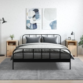 Naktsskapīši, 2 Gb., Koka Krāsa, 40X42X60 Cm, Inženierijas Koks Vidaxl