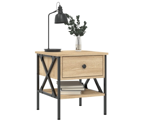 vidaXL naktsgaldiņi, 2 gab., ozolkoka, 40x42x45 cm, inženierijas koks