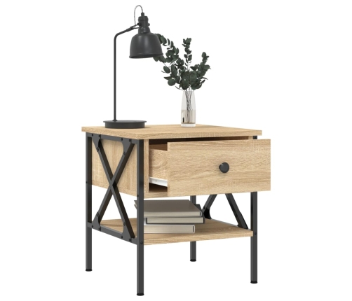 vidaXL naktsgaldiņi, 2 gab., ozolkoka, 40x42x45 cm, inženierijas koks