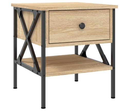 vidaXL naktsgaldiņi, 2 gab., ozolkoka, 40x42x45 cm, inženierijas koks