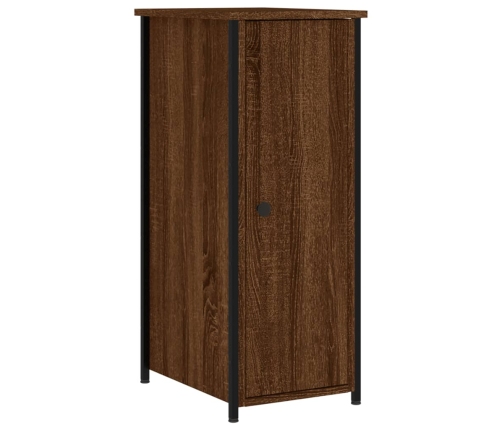 vidaXL naktsskapītis, ozolkoka krāsa, 32x42x80 cm, inženierijas koks