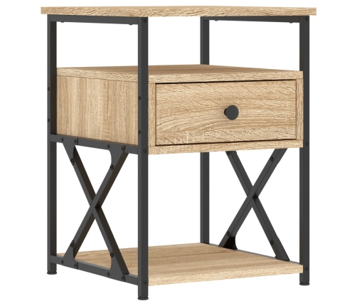 vidaXL naktsskapītis, ozola krāsa, 40x42x55 cm, inženierijas koks