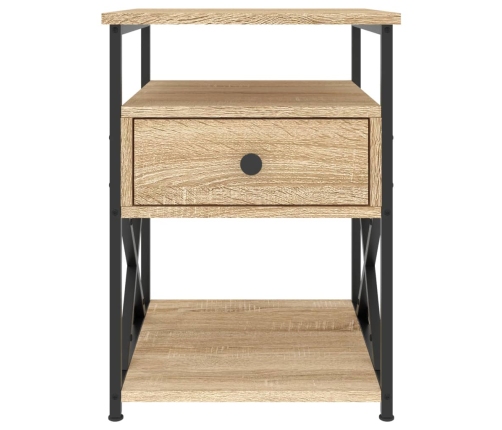 vidaXL naktsskapītis, ozola krāsa, 40x42x55 cm, inženierijas koks