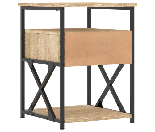 vidaXL naktsskapītis, ozola krāsa, 40x42x55 cm, inženierijas koks