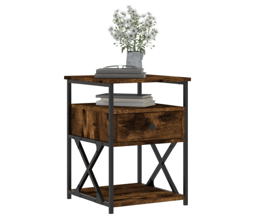 vidaXL naktsskapītis, ozolkoka krāsa, 40x42x55 cm, inženierijas koks