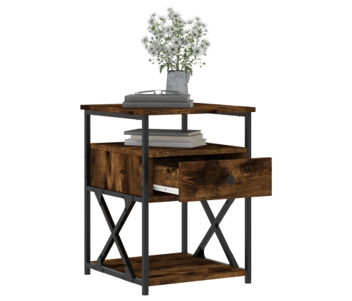 vidaXL naktsskapītis, ozolkoka krāsa, 40x42x55 cm, inženierijas koks