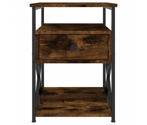 vidaXL naktsskapītis, ozolkoka krāsa, 40x42x55 cm, inženierijas koks