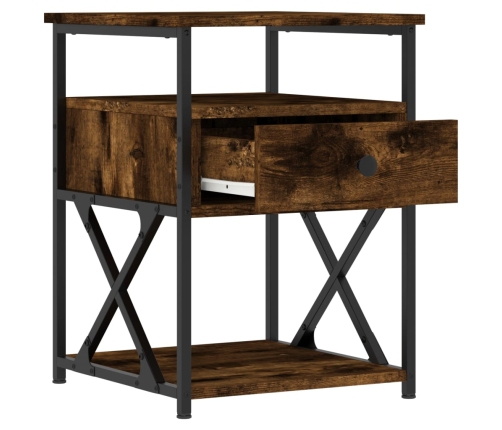 vidaXL naktsskapītis, ozolkoka krāsa, 40x42x55 cm, inženierijas koks