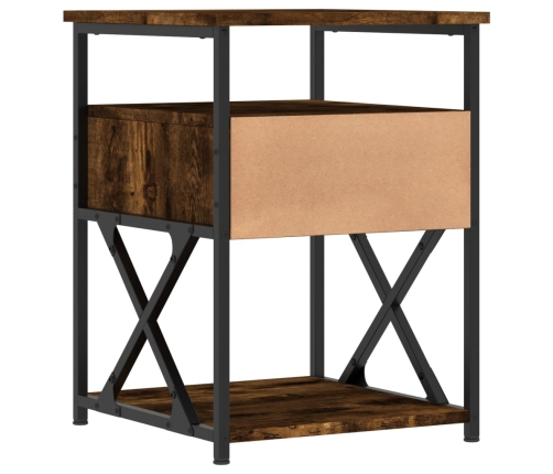 vidaXL naktsskapītis, ozolkoka krāsa, 40x42x55 cm, inženierijas koks