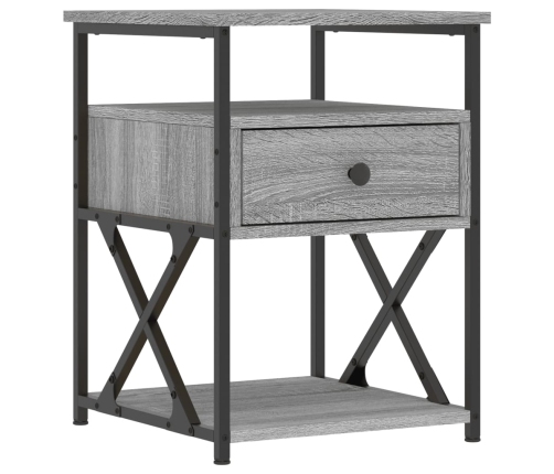 vidaXL naktsskapīši, 2 gab., pelēcīgi, 40x42x55 cm, inženierijas koks