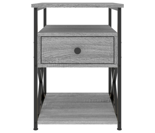 vidaXL naktsskapīši, 2 gab., pelēcīgi, 40x42x55 cm, inženierijas koks