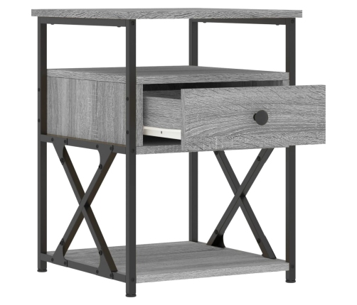 vidaXL naktsskapīši, 2 gab., pelēcīgi, 40x42x55 cm, inženierijas koks