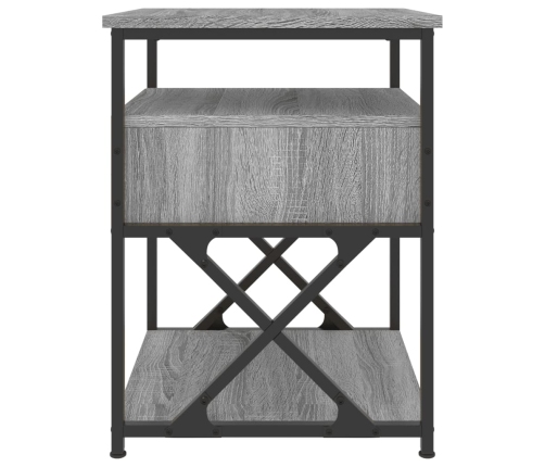 vidaXL naktsskapīši, 2 gab., pelēcīgi, 40x42x55 cm, inženierijas koks