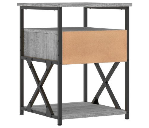 vidaXL naktsskapīši, 2 gab., pelēcīgi, 40x42x55 cm, inženierijas koks